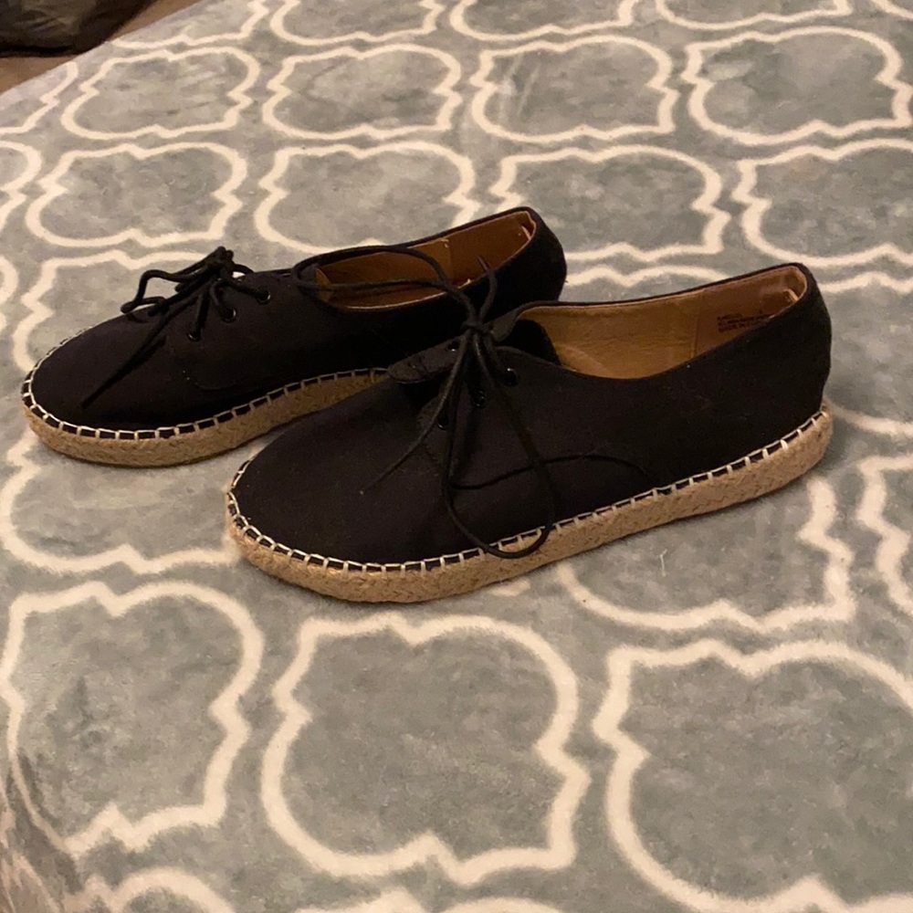 Black platform shoes